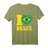 I Heart Brasilien-Flagge T-Shirt - Stylisches City Outfit für Brasilien-Liebhaber & Supporter, Perfekt als Geschenk