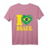 I Heart Brasilien-Flagge T-Shirt - Stylisches City Outfit für Brasilien-Liebhaber & Supporter, Perfekt als Geschenk