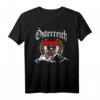 Österreich Berge und Fahne Adler Wappen Herren Damen Kinder T-Shirt - Heimatverbundenes Vintage Design, Geschenkidee für Fans & Patrioten
