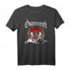 Österreich Berge und Fahne Adler Wappen Herren Damen Kinder T-Shirt - Heimatverbundenes Vintage Design, Geschenkidee für Fans & Patrioten