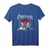 Österreich Berge und Fahne Adler Wappen Herren Damen Kinder T-Shirt - Heimatverbundenes Vintage Design, Geschenkidee für Fans & Patrioten