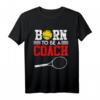 Tennistrainer Spruch Coach Witz 'Born to be a Coach' Tennis T-Shirt – Perfektes Geschenk für Tennistrainer & Coaches