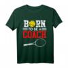 Tennistrainer Spruch Coach Witz 'Born to be a Coach' Tennis T-Shirt – Perfektes Geschenk für Tennistrainer & Coaches