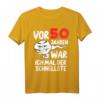 Herren T-Shirt zum 50. Geburtstag - Lustiges Geschenk 'Vor 50 Jahren war ich mal der Schnellste' für Männer, Papa, Opa & Ehemann