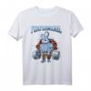 Fitness T-Shirt mit Pumpernickel beim Kreuzheben – Lustiges Motiv für Muskelaufbau & Motivation beim Training
