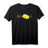Zitrone Zitrusfrucht Herzschlag EKG Vegan T-Shirt – Perfektes Geschenk für Obstliebhaber, Veganer & Vegetarier zu Weihnachten, Geburtstag & Feierlichkeiten