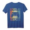 Gamer T-Shirt Level 40 - Lustiges Geburtstags-Shirt für Männer zum HapPanda