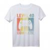 Gamer T-Shirt Level 40 - Lustiges Geburtstags-Shirt für Männer zum HapPanda