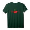 Kirsche Sauerkirsche Frucht Herzschlag EKG Vegan T-Shirt – Originelle Geschenkidee für Obst- und Veganerliebhaber zu Weihnachten, Geburtstag & Feierlichkeiten