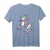 BDSM Einhorn Lustiges Seil Bondage Cartoon T-Shirt – Humorvolles Fetisch-Design für BDSM-Fans