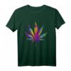 Buntes Hanfblatt T-Shirt – Geschenkidee für Kiffer, Marihuana-Fans, CBD Nutzer und Hanf-Liebhaber