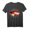 Deutschland Österreich Freundschaft Herz Flagge T-Shirt – Geschenk für Paare, Familie & Freunde zum Österreich- oder Deutschlandfest