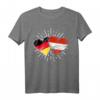 Deutschland Österreich Freundschaft Herz Flagge T-Shirt – Geschenk für Paare, Familie & Freunde zum Österreich- oder Deutschlandfest