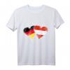 Deutschland Österreich Freundschaft Herz Flagge T-Shirt – Geschenk für Paare, Familie & Freunde zum Österreich- oder Deutschlandfest