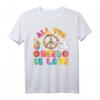 All You Need is Love Peace Sign Tie Dye Hippie Retro T-Shirt – Buntes 60s & 70s Style für Erwachsene und Kinder, Perfekt als Geschenk
