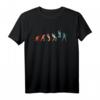 Gitarrist Mit Gitarre Evolution T-Shirt - Buntes Design für Musiker und Gitarristen, Perfekt für Musikliebhaber