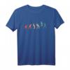 Gitarrist Mit Gitarre Evolution T-Shirt - Buntes Design für Musiker und Gitarristen, Perfekt für Musikliebhaber
