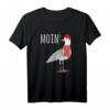 Herren Moin Spruch T-Shirt mit Möwe, Anker Tattoo & Meer-Motiv - Perfekt für Sommer, Urlaub & Strand in Nordsee, Ostsee oder Hansestädten