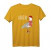 Herren Moin Spruch T-Shirt mit Möwe, Anker Tattoo & Meer-Motiv - Perfekt für Sommer, Urlaub & Strand in Nordsee, Ostsee oder Hansestädten