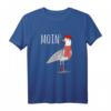 Herren Moin Spruch T-Shirt mit Möwe, Anker Tattoo & Meer-Motiv - Perfekt für Sommer, Urlaub & Strand in Nordsee, Ostsee oder Hansestädten