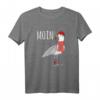 Herren Moin Spruch T-Shirt mit Möwe, Anker Tattoo & Meer-Motiv - Perfekt für Sommer, Urlaub & Strand in Nordsee, Ostsee oder Hansestädten