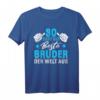 Herren T-Shirt 'So sieht der beste Bruder der Welt aus' – Originelles Geschenk für Bruder zu Geburtstag & Weihnachten