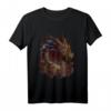 Drache chinesisches Sternzeichen Tier Horoskop Hexerei T-Shirt – Traditionelles chinesisches Tierkreiszeichen-Design für Astrologie- und Mandala-Liebhaber