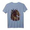 Drache chinesisches Sternzeichen Tier Horoskop Hexerei T-Shirt – Traditionelles chinesisches Tierkreiszeichen-Design für Astrologie- und Mandala-Liebhaber
