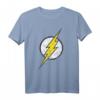 DC Flash-Logo T-Shirt im Used-Look – Modernes Superhelden-Shirt für Fans, perfekte Geschenkidee für Geburtstage & Feiertage
