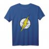 DC Flash-Logo T-Shirt im Used-Look – Modernes Superhelden-Shirt für Fans, perfekte Geschenkidee für Geburtstage & Feiertage