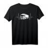 LKW-Fahrer Fernfahrer Herzschlag Linien T-Shirt – Coole Geschenkidee für Trucker und LKW-Fahrer mit Herz