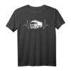 LKW-Fahrer Fernfahrer Herzschlag Linien T-Shirt – Coole Geschenkidee für Trucker und LKW-Fahrer mit Herz