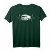 LKW-Fahrer Fernfahrer Herzschlag Linien T-Shirt – Coole Geschenkidee für Trucker und LKW-Fahrer mit Herz