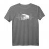 LKW-Fahrer Fernfahrer Herzschlag Linien T-Shirt – Coole Geschenkidee für Trucker und LKW-Fahrer mit Herz