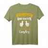 Als Gott mich schuf grinste er und dachte das wird lustig - Lustiges Ironie T-Shirt für Frauen und Männer, Party und Geburtstag