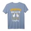 Als Gott mich schuf grinste er und dachte das wird lustig - Lustiges Ironie T-Shirt für Frauen und Männer, Party und Geburtstag