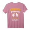 Als Gott mich schuf grinste er und dachte das wird lustig - Lustiges Ironie T-Shirt für Frauen und Männer, Party und Geburtstag