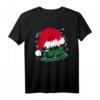 Frohe Weihnachten T-Shirt mit Schnee, Weihnachtsbaum und Rentier - Festliches Design für Kinder, Damen und Herren zur Weihnachtszeit