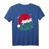 Frohe Weihnachten T-Shirt mit Schnee, Weihnachtsbaum und Rentier - Festliches Design für Kinder, Damen und Herren zur Weihnachtszeit