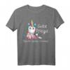 Gutes Karma Pflegekräfte T-Shirt - Einhorn Geschenk für Krankenschwestern, Altenpfleger & Pflegepersonal