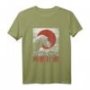 Japan Flagge & Welle T-Shirt mit Kanagawa Motiv - Vintage Kunstdesign für Japan Fans & Kulturinteressierte
