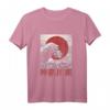 Japan Flagge & Welle T-Shirt mit Kanagawa Motiv - Vintage Kunstdesign für Japan Fans & Kulturinteressierte