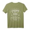 Lustiges 80. Geburtstag T-Shirt für Männer und Frauen - Perfekte Geburtstagsdeko und Geschenk für den Jahrgang 1943