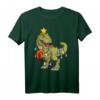 Weihnachtslichter Dinosaurier T-Rex Weihnachts-T-Shirt für Kinder und Erwachsene – Lustiges Weihnachtsgeschenk & Familienoutfit