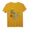 Weihnachtslichter Dinosaurier T-Rex Weihnachts-T-Shirt für Kinder und Erwachsene – Lustiges Weihnachtsgeschenk & Familienoutfit