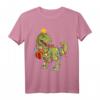 Weihnachtslichter Dinosaurier T-Rex Weihnachts-T-Shirt für Kinder und Erwachsene – Lustiges Weihnachtsgeschenk & Familienoutfit