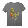 Weihnachtslichter Dinosaurier T-Rex Weihnachts-T-Shirt für Kinder und Erwachsene – Lustiges Weihnachtsgeschenk & Familienoutfit