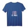 Damen T-Shirt mit V-Ausschnitt Nordlicht Motiv - Perfektes Geschenk für Norddeutsche, Hamburg, Bremen, Kiel & Ostfriesland
