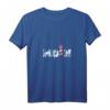 Damen Moin Moin Leuchtturm T-Shirt – Maritimes Geschenk für Norden, Meer, Urlaub & Nordsee-Liebhaber mit V-Ausschnitt