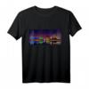 Bremerhaven Skyline bei Nacht Grafikdesign T-Shirt – Erinnerung an Nordsee-Urlaub & ideales Geschenk für Nordseeküsten-Fans